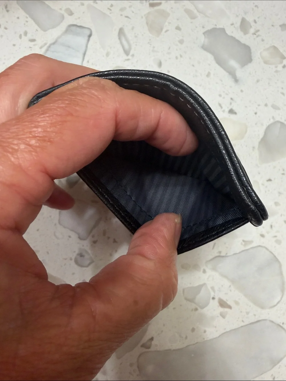 Billabong Black & Gray Slim Card & ID Sleeve